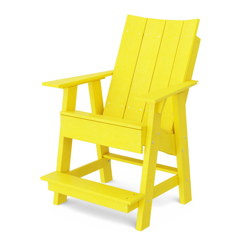 Chaise haute Adirondack contemporaine, Jaune citron