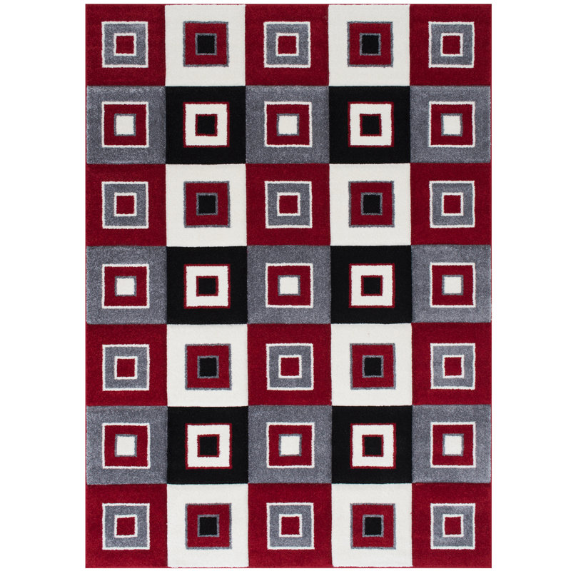 Geometric Indoor Rug, Rectangle 7'9" x 10'5"