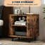 48 cm W Steel and Particle Board Bedside Table-504478195