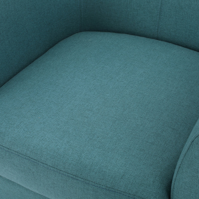 Fauteuil club, Tissu sarcelle