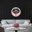 Noir and Blush Lips Fashion and Glam Round Acrylic Art by Oliver Gal-1131691404