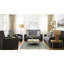 Rembourré avec rangement et garniture en bois, microfibre grise / noire, collection X pour un appartement confortable avec rangement, microfibre rembourrée, chambre à coucher confortable