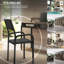 Chaise de bureau avec structure en métal, noire