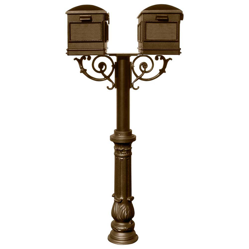 Hanford Post Mounted Mailbox with Post Included