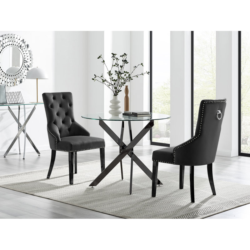 Bernell 2 - Person Dining Set, Black