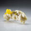 Sulfur on Aragonite from Agrigento Province, Sicily, Italy