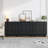 1Pcs Modern Sideboard Buffet Cabinet With Linear Panel Design, Storage Buffet & Entryway Cabinet With Adjustable Shelves，Perfect Storage For Dining Room, Kitchen, And Entryway-1302275080