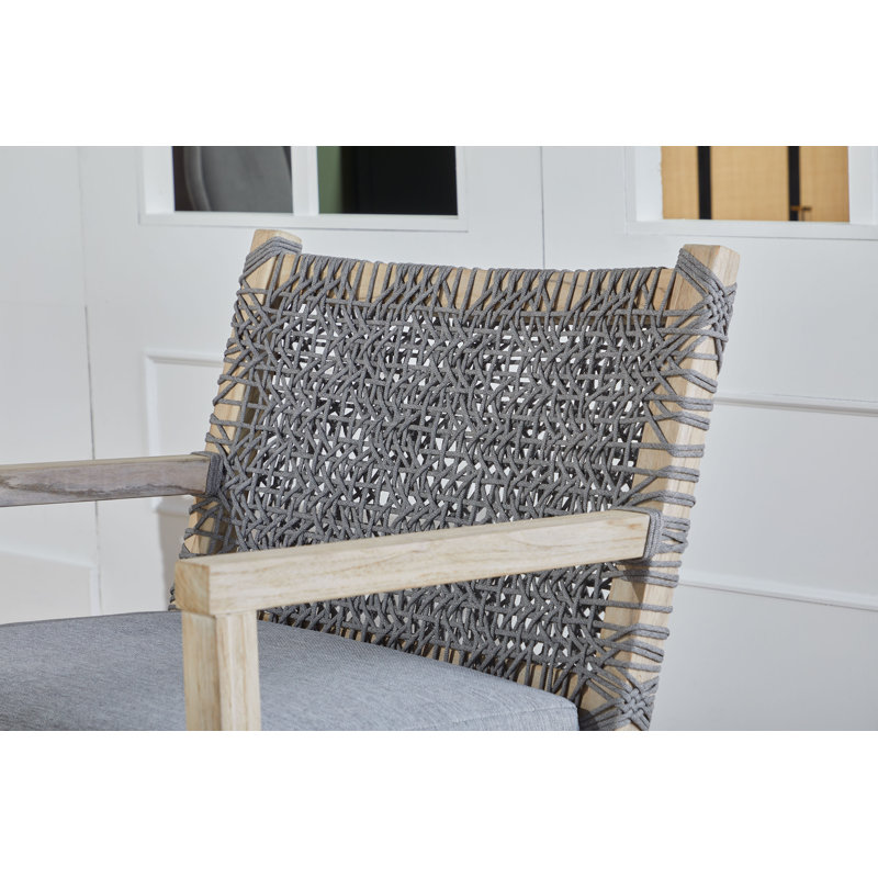 Zeiger Teak Outdoor Lounge Chair