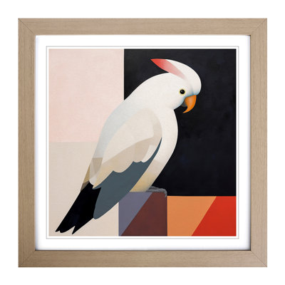 Cockatoo Suprematism No.1 - Framed Print