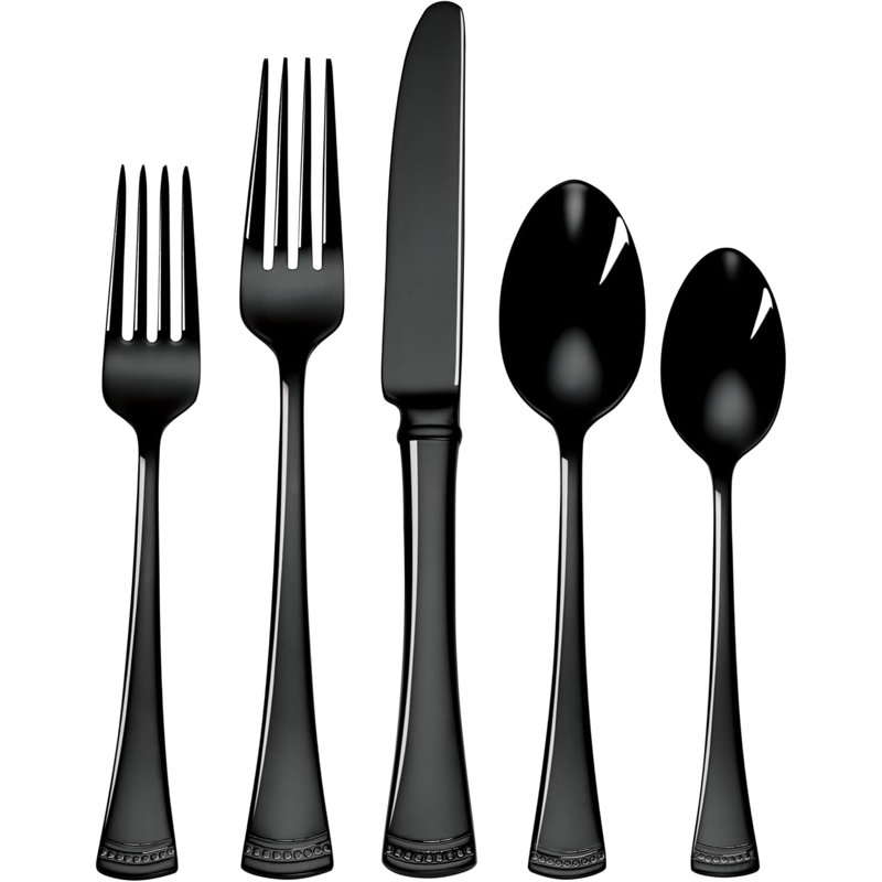 Lenox Portola 20-Piece Flatware Set, Black