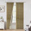 Fabdivine Home Decor Handmade Floral Block Print 27x63 Inches Pinch Pleated Curtains and Drapes Room Darkening 2 Panle Set Thick Linen with 100% Blackout, Rust Elegant Window or Kitchen, Mor Mukut-1508970920