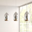 Electra 3 - Light Silver LED Kitchen Island Pendant