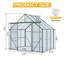 Base surélevée à double porte en polycarbonate et serres en aluminium robustes-113914532-113914535