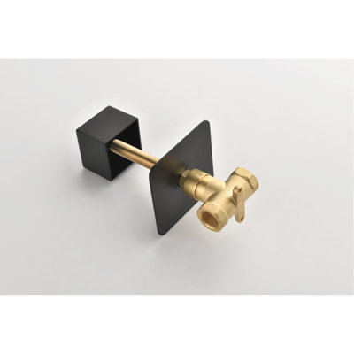 3/4" Master Shower Volume Management Valve In Matte Black - Adjustable Brass Handle Body, Corrosion Rust Proof, Easy Install Feature Controlling With Body , Simple Quality