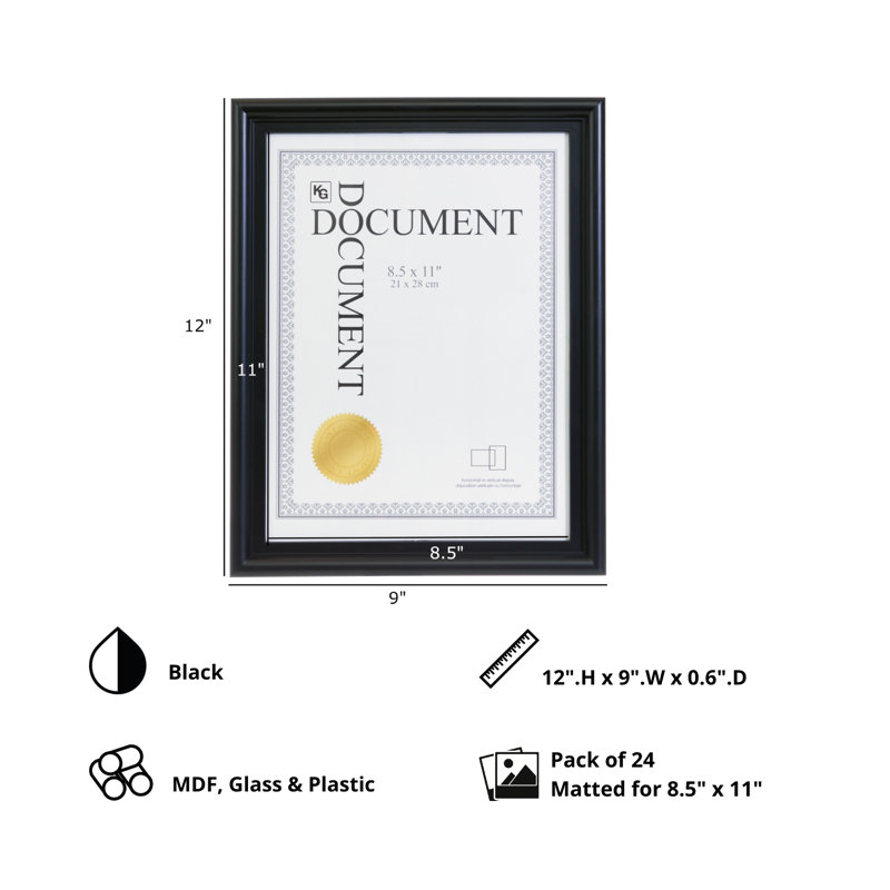 Black Matte Picture Frame
