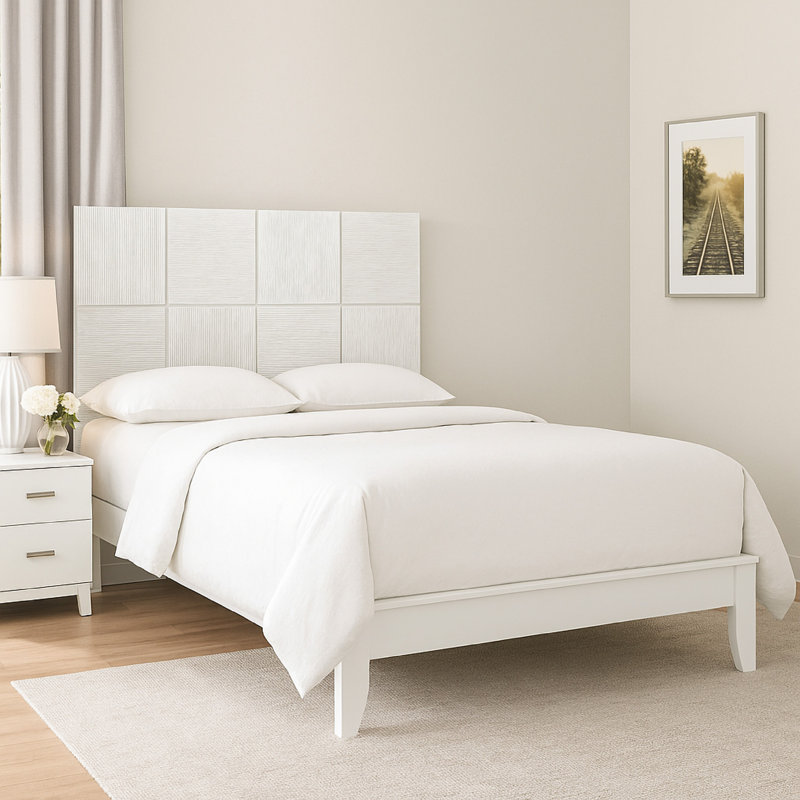 Tête de lit Deny Bed, Blanc, Grand