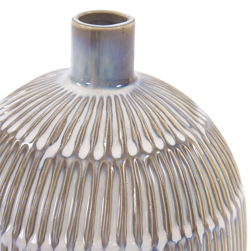 Vase de table en céramique Mage, H 11 po x l 7,5 po x P 7,5 po