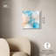 Art abstrait bleu sur toile Quori II -1935452242-1935452247