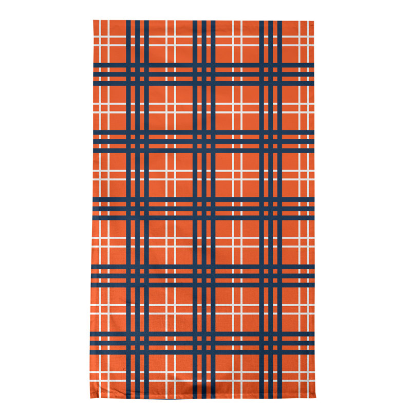 Torchon de luxe Denver football, Orange / marine / blanc, polyester