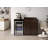 Office Breakroom Refreshment Cabinet with Mini Fridge Opening & Trash Bin – Fully Assembled Commercial Coffee Station – 54" W x 24" D x 36" H-35203760
