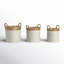 Handmade Coastal Seagrass Basket With Handles - Set of 3