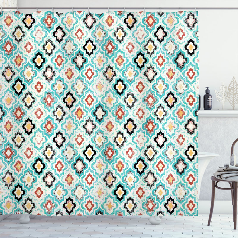 Baltazar Ottoman Heraldic Decor Single Shower Curtain, 69" W x 70" L