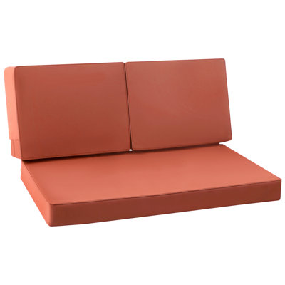 Outdoor Loveseat Cushion Set 46 x 26 Inch Waterproof & 3-Year Fade Resistant Patio Furniture Cushions with Removable Cover for Sofa Bench Couch