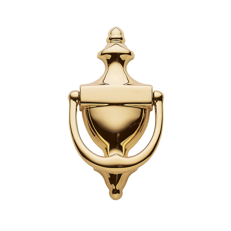 Colonial Door Knocker, Lifetime Polished Brass