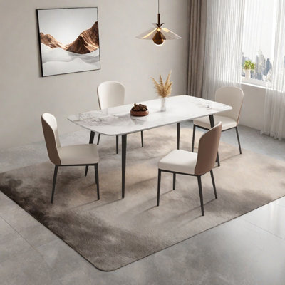 High-end Light Luxury Rock Slab Dining Table