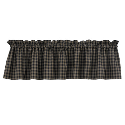 Algerine Cotton Plaid Tailored Window Valance