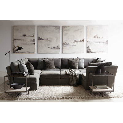 Sanctuary Upholstered U-Shaped Sectional Reversible