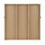 Décoration murale moderne l 30 po x H 30 po x P 1,25 po - intérieur blanc brillant en résine-1688192074