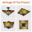 Tiffany 2- Light Dimmable Tiffany Semi-Flush Mount