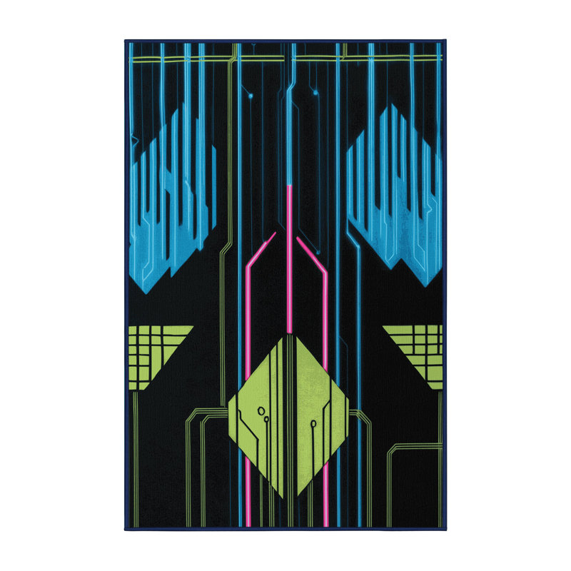 Chromatic Burst Rug, Rectangle 8' x 10'