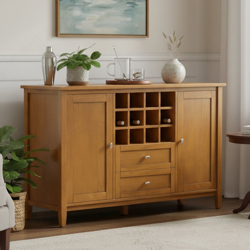 Armoire de rangement Warm Shaker avec support à vin