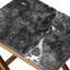 Side Table Criss Cross Brushed Brass Finish - Frame