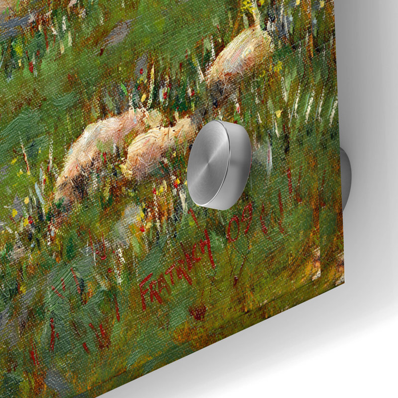  «Cowsiness Color» par Michael Fratrich, art mural en verre acrylique, 24 po x 36 po, H 36 po x l 24 po