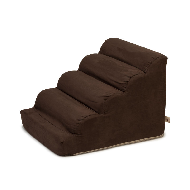 Snoozer Orthopedic Microsuede Stair Railing, Fudge au chocolat, Moyen (H 17,5 po x l 21 po x P 25 po)