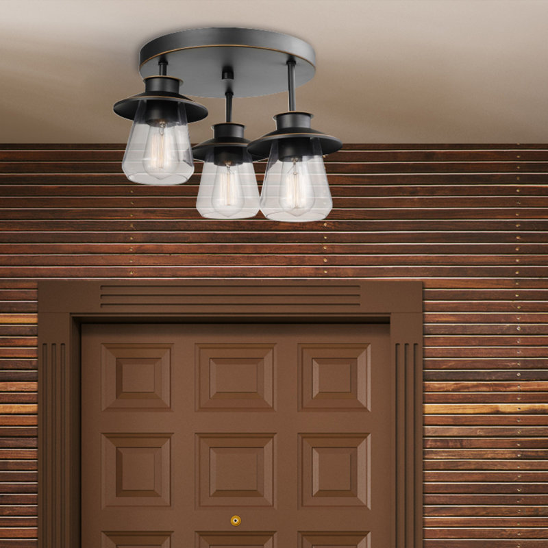 Catalapa Glass Semi Flush Mount
