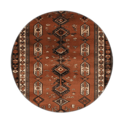 Turkish Brown Indoor and Outdoor Area Rug
