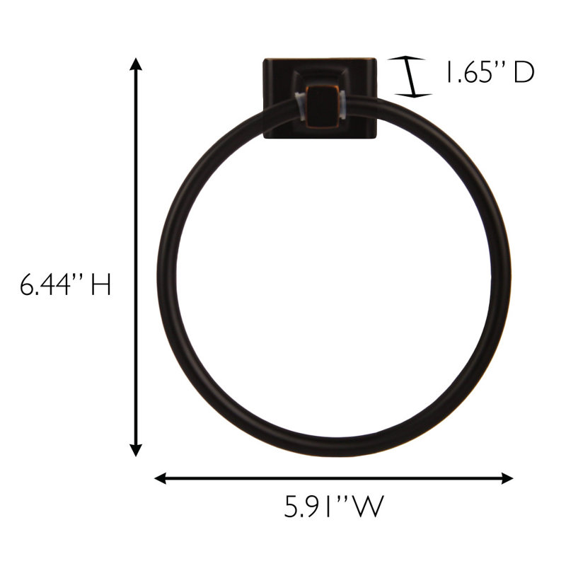 Anneau à serviettes Chertsey Millbridge, Bronze huilé
