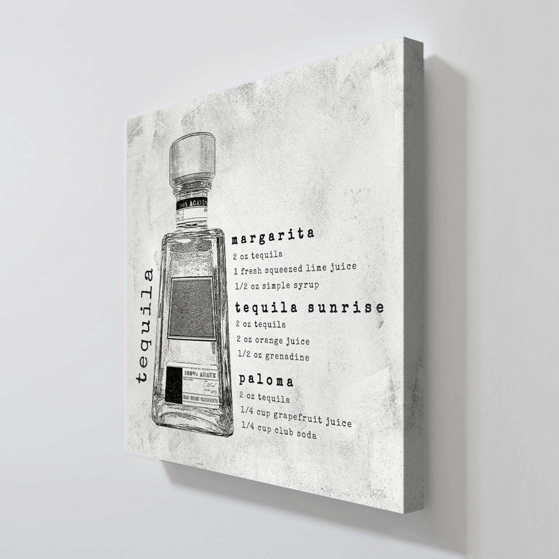 "Bar Cart Tequila" par Natalie Carpentieri, reproduction sur toile