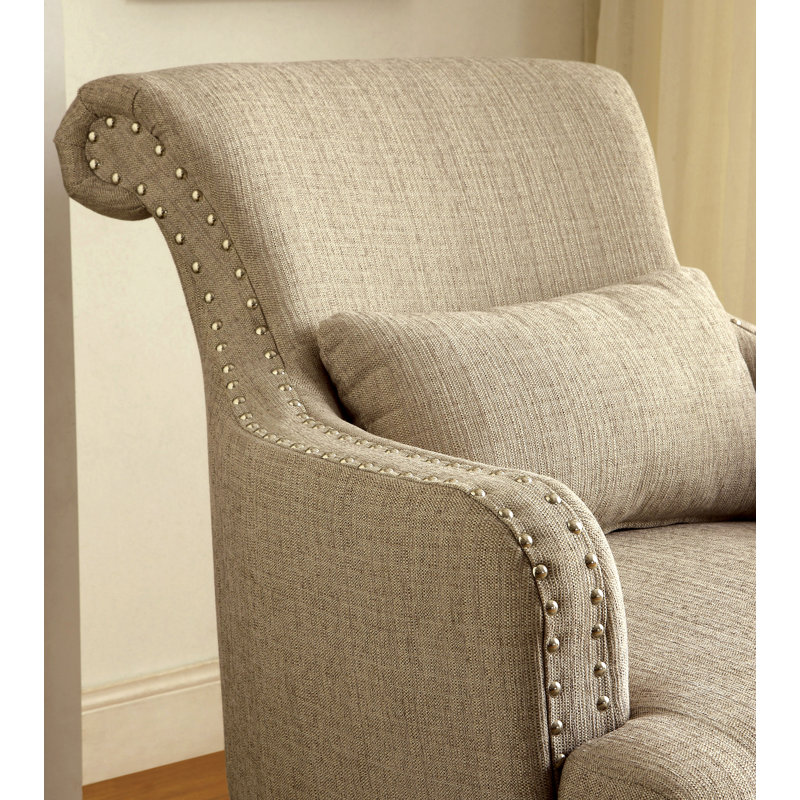 Marlow Upholstered Armchair, Beige