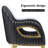 18.6'' H Tufted Velvet Upholstered Armchair