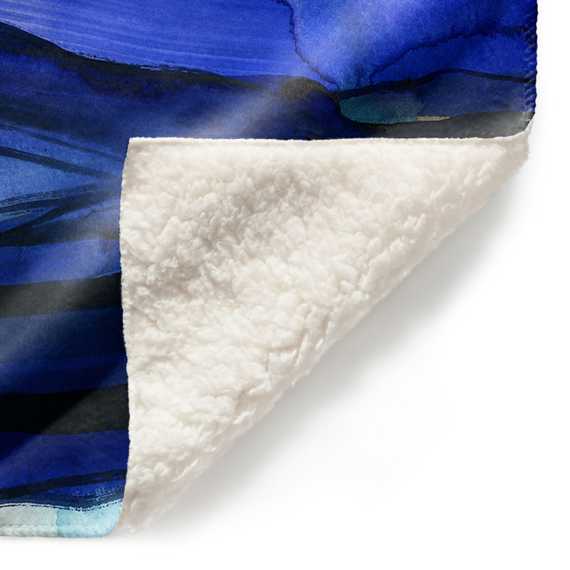 Couverture sherpa doux abstraction xxiii, l 51 po x L 60 po