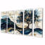 Blue And White Modern Blossom Tree II - Tree Cherry Blossom Canvas Wall Art Set-1316751737