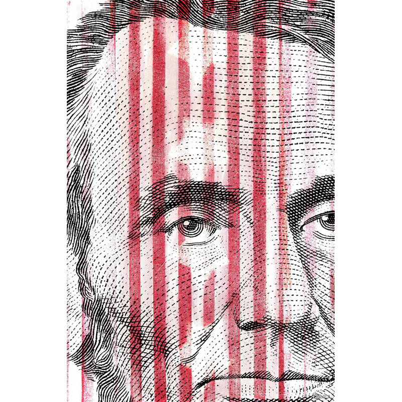 Abe Lincoln by Parvez Taj - Wrapped Canvas Print, 45cm H x 30cm W x 3.81cm D