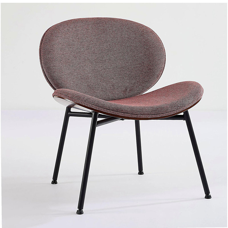 Fauteuil à accoudoirs, siège à accoudoir simple, tissu Medred, Pâte de haricots rouge