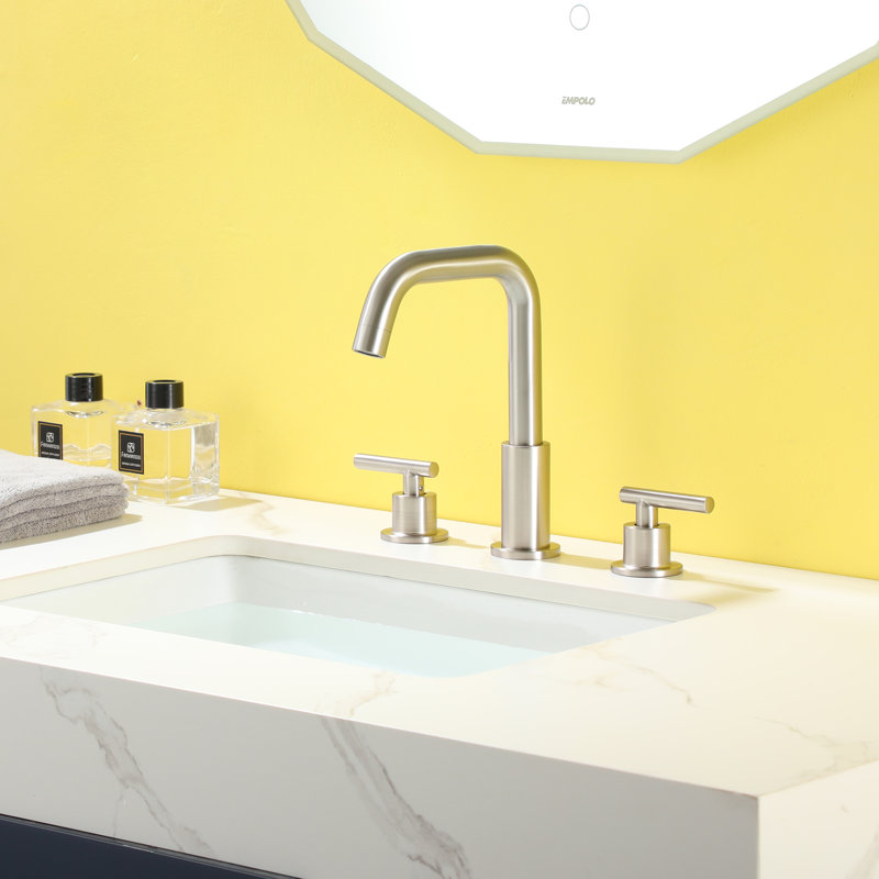 Widespread 2-handle Bathroom Faucet, Brushed Nickel