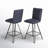 Vangorder Swivel Upholstered Counter Stool with Metal Frame-765847809-787392550